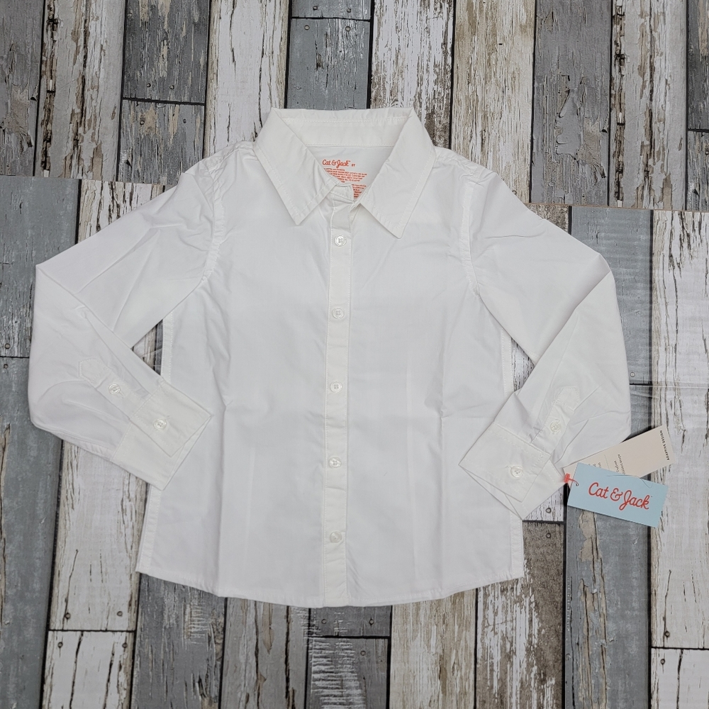 shrink resistant white shirt. for kids cat & Jack